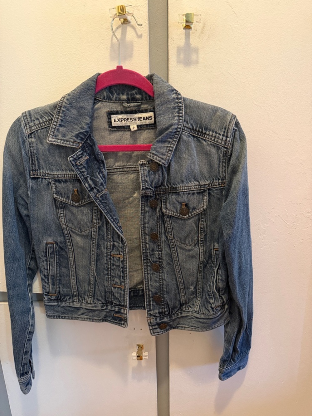 Express Light Blue Denim Jean Jacket